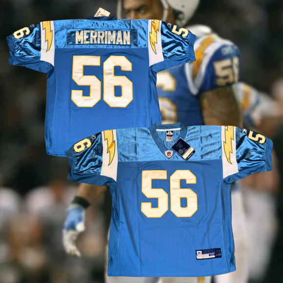 San Diego Chargers Shawne Merriman NFL Vintage Reebok Jersey Sz. 48 L Deadstock - Picture 1 of 11